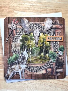 Handmade Multiple Occasions Masculine Greeting Card